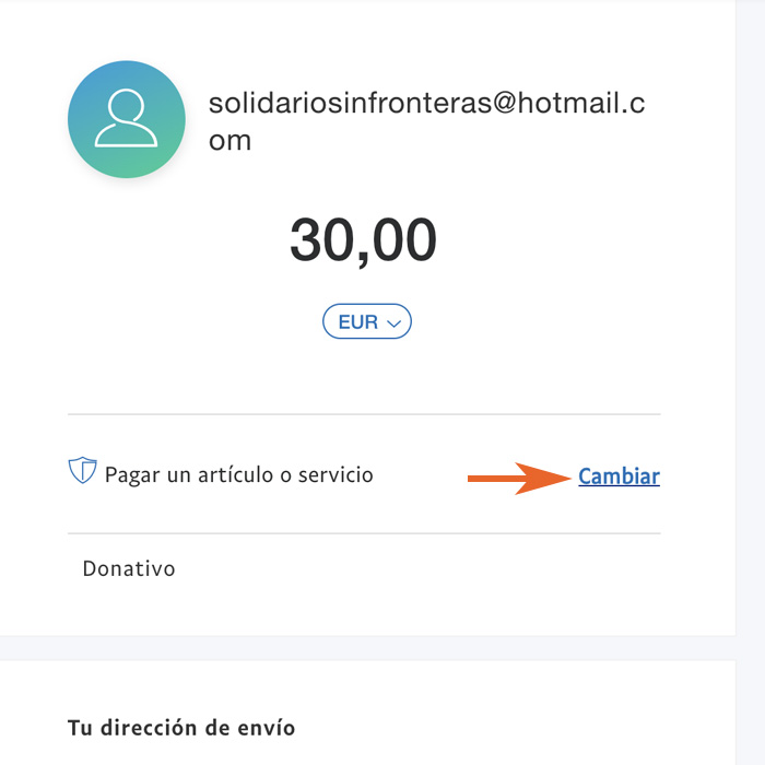 Donación en PayPal para Solidarios Sin Fronteras en Yemen Donación en PayPal para Solidarios Sin Fronteras en Yemen