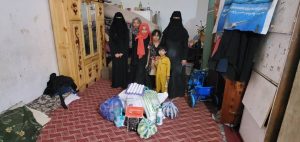 reparto productos de alimentacion e higiene en Yemen