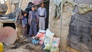 packs de alimentos y productos de higiene para Yemen