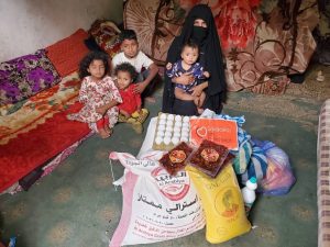 Distribución alimentos para las familias, Yemen