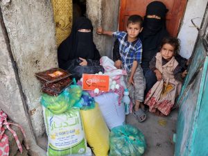 familias desplazadas en Yemen